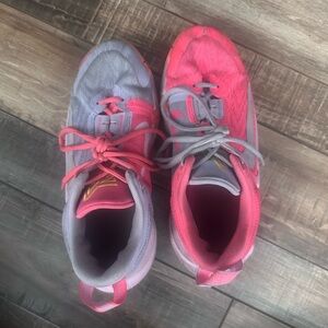 Pink and Gray Athletic Sneakers